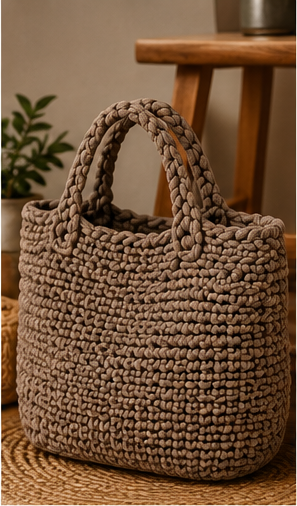 Bolso XXL tejido a mano