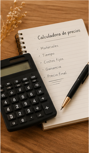 Calculadora de precios y finanzas para emprendimientos artesanales