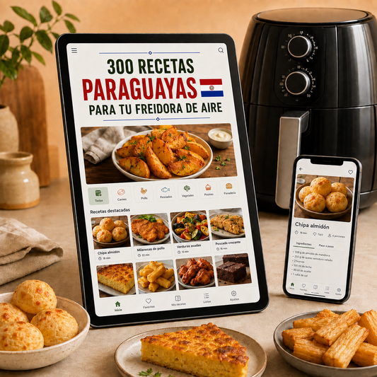 RECETARIO: +300 Recetas Paraguayas para tu Freidora de Aire